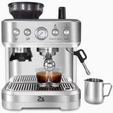 Zstar Espresso Machine with Milk Frother and Grinder