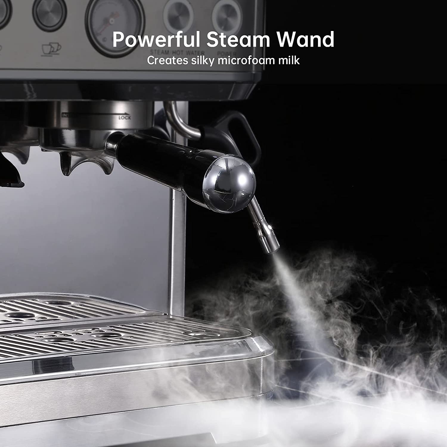 Zstar Espresso Machine with Milk Frother and Grinder